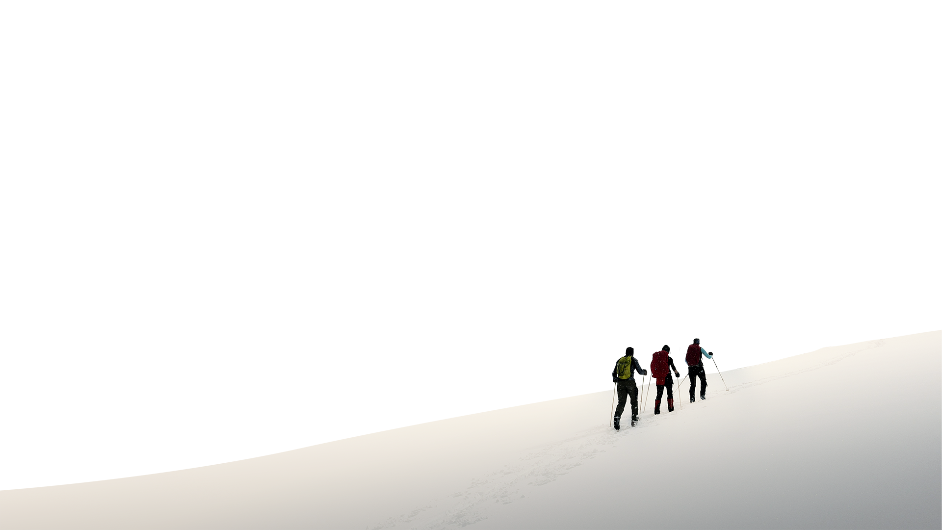 Silhoutte of people walking on mountain